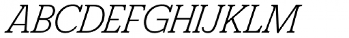 FS Split Serif Light Italic Font UPPERCASE