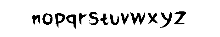 FT Darktide Regular Font LOWERCASE