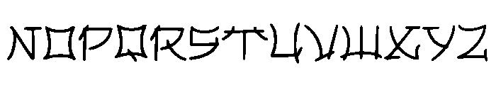 FT Kakuji Font UPPERCASE