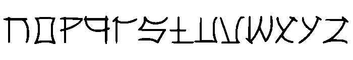 FT Kakuji Font LOWERCASE