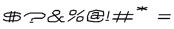 FT Monogrid Italic Font OTHER CHARS