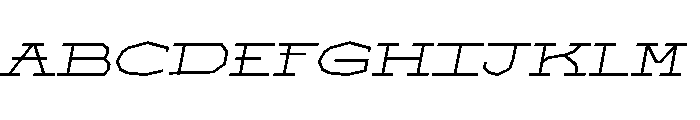 FT Monogrid Italic Font UPPERCASE