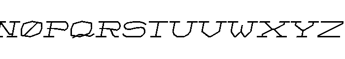 FT Monogrid Italic Font UPPERCASE