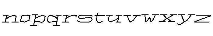 FT Monogrid Italic Font LOWERCASE