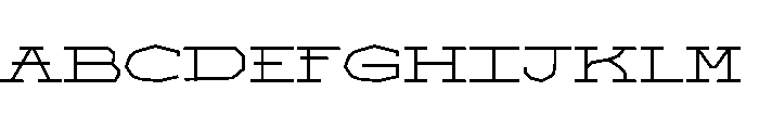 FT Monogrid Font UPPERCASE