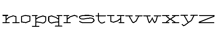 FT Monogrid Font LOWERCASE