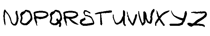 FT RoughyHand Font UPPERCASE