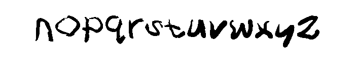 FT RoughyHand Font LOWERCASE