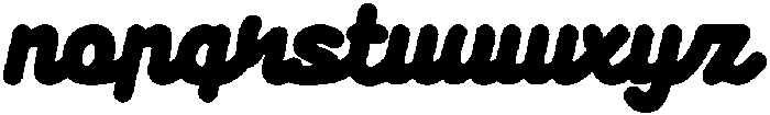 FT BAILE SCRIPT BULKY Regular otf (400) Font LOWERCASE