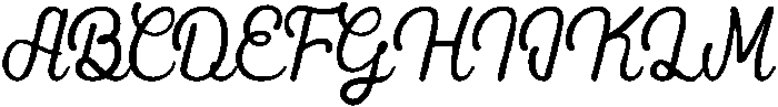 FT BAILE SCRIPT Regular otf (400) Font UPPERCASE
