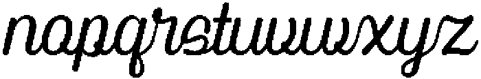 FT BAILE SCRIPT Regular otf (400) Font LOWERCASE