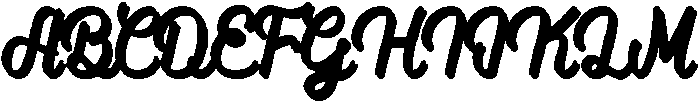 FT BAILE SCRIPT SHADOW Regular otf (400) Font UPPERCASE
