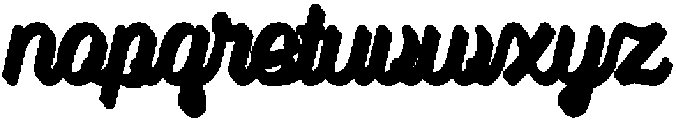 FT BAILE SCRIPT SHADOW Regular otf (400) Font LOWERCASE