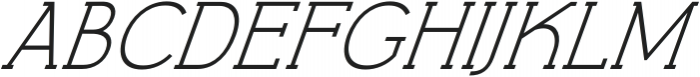 FT Getcode Pro Light Italic otf (300) Font UPPERCASE