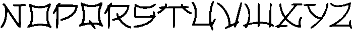 FT Kakuji Regular otf (400) Font UPPERCASE