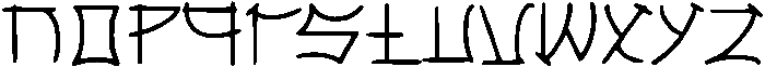 FT Kakuji Regular otf (400) Font LOWERCASE