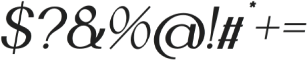 FT Milky Bold Italic otf (700) Font OTHER CHARS