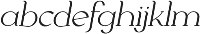 FT Milky Italic otf (400) Font LOWERCASE