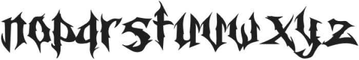FT Vortex Regular otf (400) Font LOWERCASE