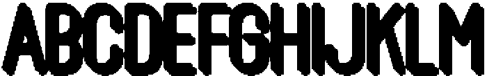 Ft Baile Rounded Shadow Regular otf (400) Font UPPERCASE