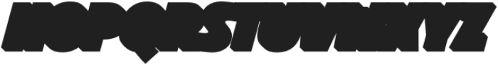 Ft Bueloz Slant Shadow Regular otf (400) Font UPPERCASE