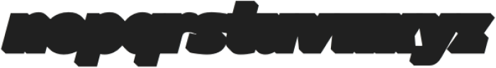 Ft Bueloz Slant Shadow Regular otf (400) Font LOWERCASE