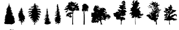 FT Hidden Forest Regular Font LOWERCASE