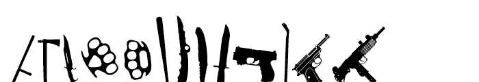 FT Weapon of Choice Regular Font UPPERCASE