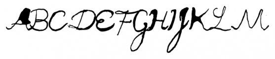 FT moonshine script Regular Font UPPERCASE