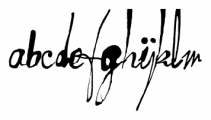 FT moonshine script Regular Font LOWERCASE