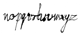 FT moonshine script Regular Font LOWERCASE