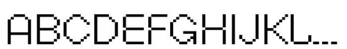 FT Activica Pixel Font LOWERCASE