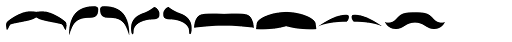 FT Bronson Mustache Dingbats Font UPPERCASE