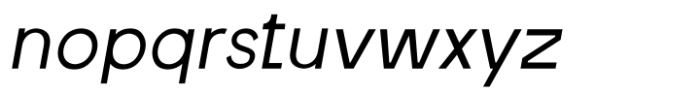 FT Nevox Italic Font LOWERCASE