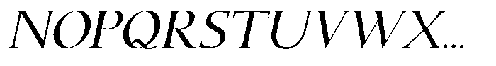 FT Pavielle Italic Font UPPERCASE