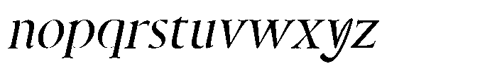 FT Pavielle Italic Font LOWERCASE