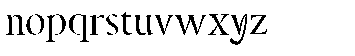 FT Pavielle Regular Font LOWERCASE