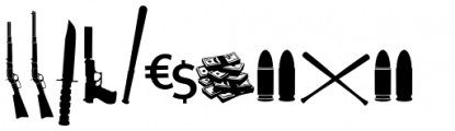 FT Weaponof Choice Font UPPERCASE