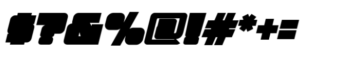 FTY Ultra Chiseled Bold Italic Oblique Font OTHER CHARS
