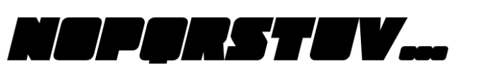FTY Ultra Chiseled Bold Italic Oblique Font UPPERCASE