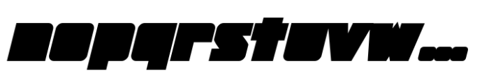 FTY Ultra Chiseled Bold Italic Oblique Font LOWERCASE