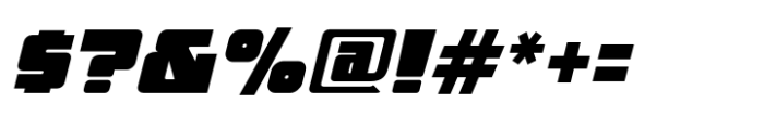 FTY Ultra Chiseled Bold Oblique Font OTHER CHARS