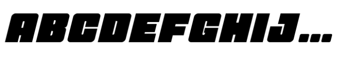 FTY Ultra Chiseled Bold Oblique Font UPPERCASE