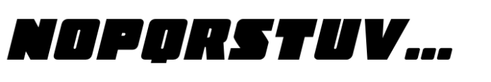 FTY Ultra Chiseled Bold Oblique Font UPPERCASE