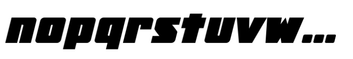 FTY Ultra Chiseled Bold Oblique Font LOWERCASE
