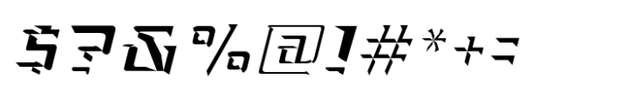 FTY Ultra Chiseled Italic Oblique Font OTHER CHARS