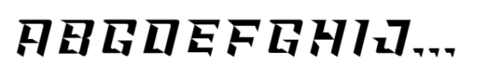 FTY Ultra Chiseled Italic Oblique Font UPPERCASE