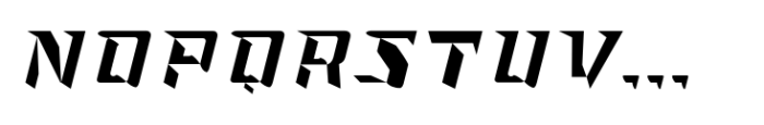 FTY Ultra Chiseled Italic Oblique Font UPPERCASE