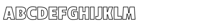 Ft Bueloz Outline Outline Font UPPERCASE