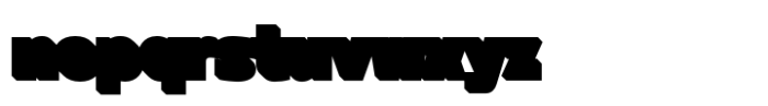 Ft Bueloz Outline Shadow Font LOWERCASE